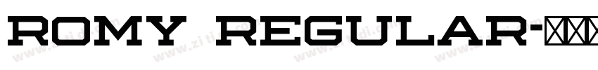 Romy Regular字体转换